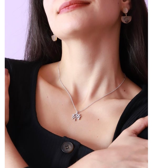 Hayat Ağacı Gümüş Kolye