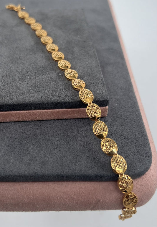 Zirkon Gold Renk Bileklik
